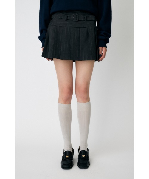 MOUSSY(マウジー)の「【25年AW新作】LOW SLUNG PLEATED ミニスカート(スカート・レディース・グレー系その他/ブラウン・1/2)」の8枚目の写真