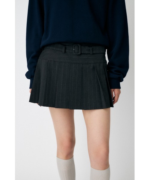 MOUSSY(マウジー)の「【25年AW新作】LOW SLUNG PLEATED ミニスカート(スカート・レディース・グレー系その他/ブラウン・1/2)」の9枚目の写真