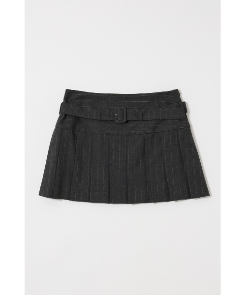 MOUSSY(マウジー)の「【25年AW新作】LOW SLUNG PLEATED ミニスカート(スカート・レディース・グレー系その他/ブラウン・1/2)」の10枚目の写真