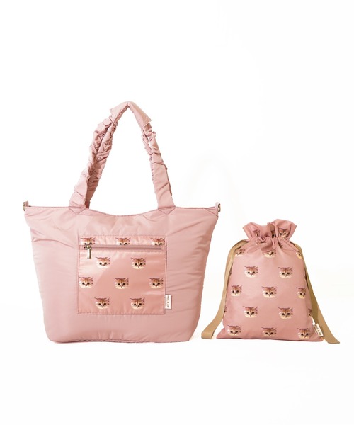 PAUL & JOE ACCESSOIRES(ポールアンドジョーアクセソワ)の「【PAUL & JOE ACCESSOIRES /ポール アンド ジョー アクセソワ 】 巾着付きトラベルトート ヌネット柄(トートバッグ・レディース・ピンク/ネイビー/グレー・FREE)」の13枚目の写真