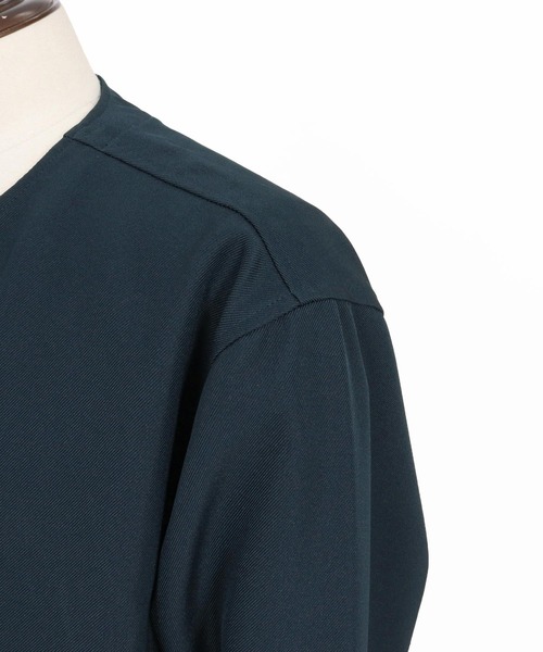 CAMBIO(カンビオ)の「mj11113- ポリツイルノーカラーコーチジャケット(その他アウター・メンズ・ネイビー/オリーブ/ブラック/ベージュ・XL/M/L)」の17枚目の写真