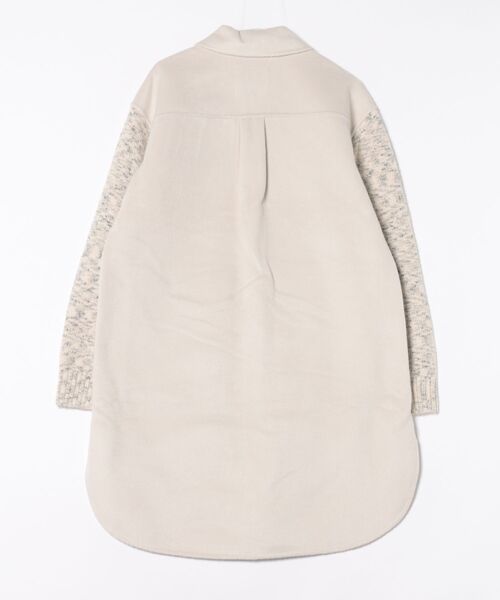 デシグアル Desigual ウール コンビネーション 花柄ボンバージャケット （グレー/ブラック） Desigual（デシグアル）の「ウール コンビネーション 花柄ボンバー