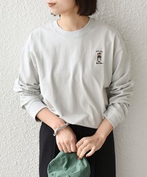 SHIPS Colors:TeddyBear(R) 1ポイント 刺繍 ロンT◇