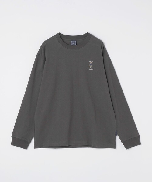 SHIPS Colors（シップス カラーズ）の「SHIPS Colors:TeddyBear(R) 1ポイント 刺繍 ロンT◇（Tシャツ/カットソー・メンズ・ブラウン/ダークグレー/オフホワイト/ベージュ/ブラック/ライトグレー・SMALL/X-LARGE/LARGE/MEDIUM）」の8枚目の写真