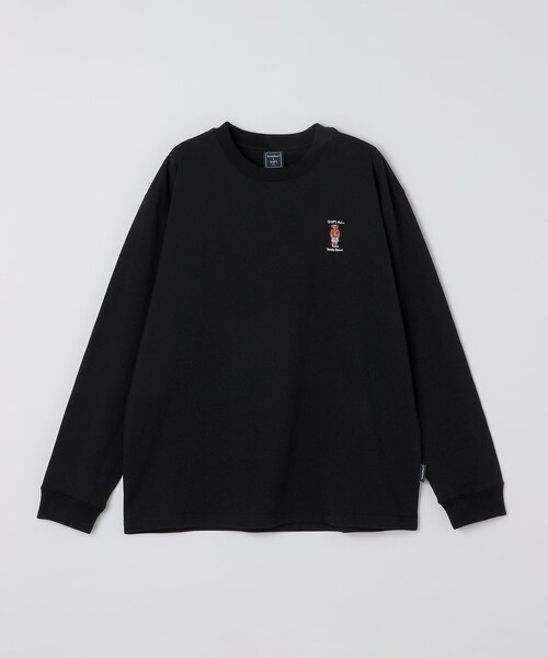 SHIPS Colors（シップス カラーズ）の「SHIPS Colors:TeddyBear(R) 1ポイント 刺繍 ロンT◇（Tシャツ/カットソー・メンズ・ブラウン/ダークグレー/オフホワイト/ベージュ/ブラック/ライトグレー・SMALL/X-LARGE/LARGE/MEDIUM）」の9枚目の写真