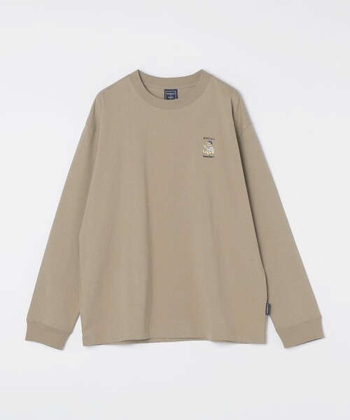 SHIPS Colors（シップス カラーズ）の「SHIPS Colors:TeddyBear(R) 1ポイント 刺繍 ロンT◇（Tシャツ/カットソー・メンズ・ブラウン/ダークグレー/オフホワイト/ベージュ/ブラック/ライトグレー・SMALL/X-LARGE/LARGE/MEDIUM）」の11枚目の写真