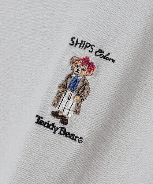 SHIPS Colors（シップス カラーズ）の「SHIPS Colors:TeddyBear(R) 1ポイント 刺繍 ロンT◇（Tシャツ/カットソー・メンズ・ブラウン/ダークグレー/オフホワイト/ベージュ/ブラック/ライトグレー・SMALL/X-LARGE/LARGE/MEDIUM）」の18枚目の写真