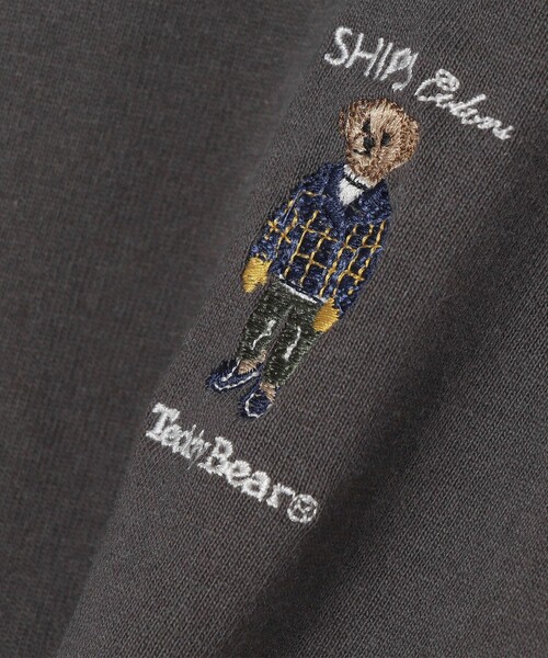 SHIPS Colors（シップス カラーズ）の「SHIPS Colors:TeddyBear(R) 1ポイント 刺繍 ロンT◇（Tシャツ/カットソー・メンズ・ブラウン/ダークグレー/オフホワイト/ベージュ/ブラック/ライトグレー・SMALL/X-LARGE/LARGE/MEDIUM）」の19枚目の写真