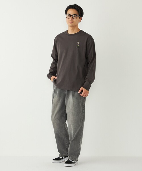 SHIPS Colors:TeddyBear(R) ワンポイント 刺繍 ロンT◇（Tシャツ