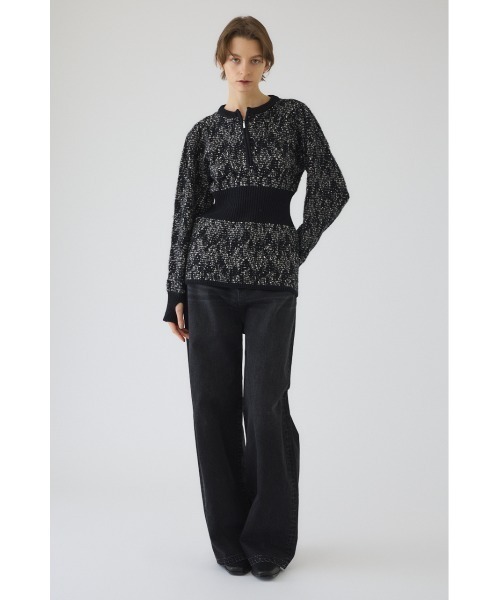 RIM.ARK（リムアーク）の「Waist switching knit tops ウエストスウィッチングニットトップス（ニット/セーター・レディース・グリーン/ブラック/グレー・FREE）」の9枚目の写真