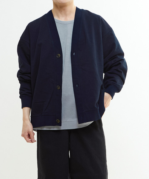 CONVERSE TOKYO（コンバーストウキョウ）の「BACK STAR★ PATCH INDIGO SWEAT CARDIGAN（カーディガン/ボレロ・レディース・ライトインディゴブルー/インディゴブルー/ブラック・MEDIUM/SMALL）」の17枚目の写真