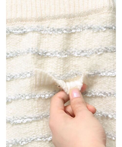 RESEXXY(リゼクシー)の「ツイードボーダーニットパンツ【セットアップ着用可能】(その他パンツ・レディース・ホワイト/グレー/ネイビー・FREE)」の6枚目の写真