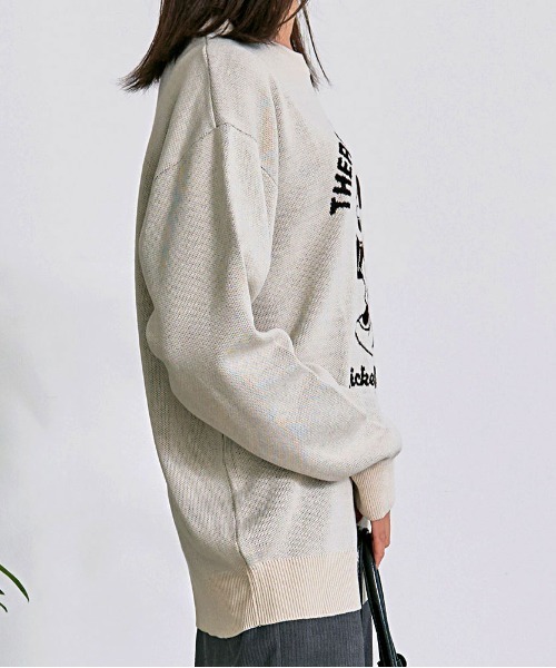 Disney（ディズニー）の「『DISNEY/ディズニー』MICKEY ジャガードニット（ニット/セーター・レディース・グレイッシュベージュ/サックスブルー/スミクロ/ネイビー・M/L/XL）」の15枚目の写真