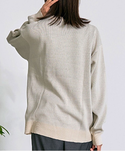 Disney（ディズニー）の「『DISNEY/ディズニー』MICKEY ジャガードニット（ニット/セーター・レディース・グレイッシュベージュ/サックスブルー/スミクロ/ネイビー・M/L/XL）」の16枚目の写真