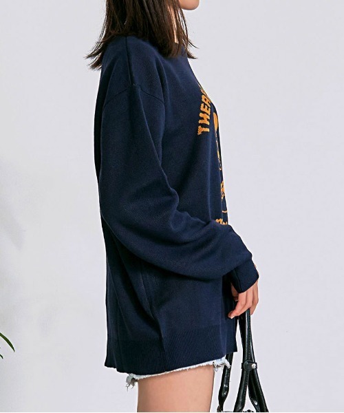 Disney（ディズニー）の「『DISNEY/ディズニー』MICKEY ジャガードニット（ニット/セーター・レディース・グレイッシュベージュ/サックスブルー/スミクロ/ネイビー・M/L/XL）」の18枚目の写真