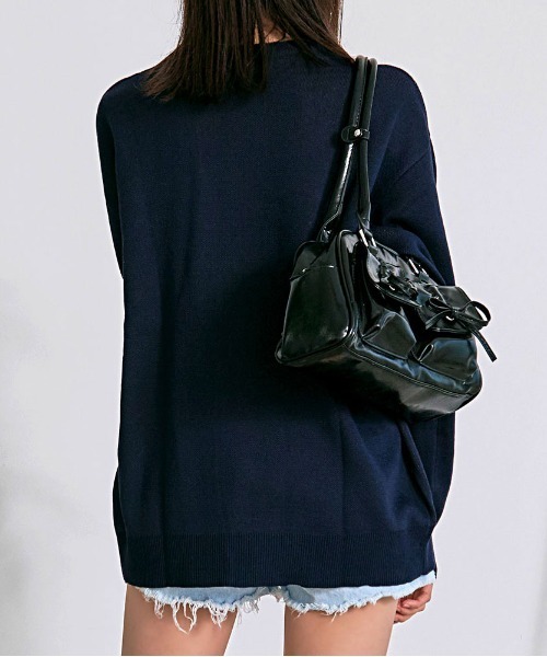 Disney（ディズニー）の「『DISNEY/ディズニー』MICKEY ジャガードニット（ニット/セーター・レディース・グレイッシュベージュ/サックスブルー/スミクロ/ネイビー・M/L/XL）」の19枚目の写真