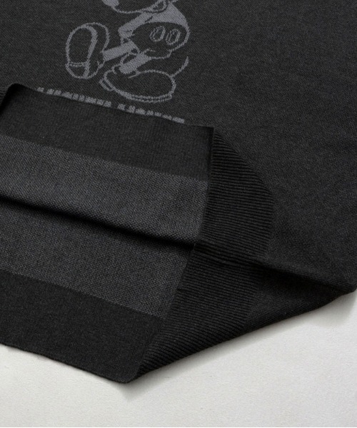 Disney（ディズニー）の「『DISNEY/ディズニー』MICKEY ジャガードニット（ニット/セーター・レディース・グレイッシュベージュ/サックスブルー/スミクロ/ネイビー・M/L/XL）」の6枚目の写真