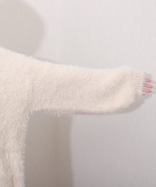 libelle more（リベル モア）の「シャギーニットカーディガン（カーディガン/ボレロ・レディース・ブルー/オフホワイト/チャコールグレー/ライトグレー・M）」の20枚目の写真