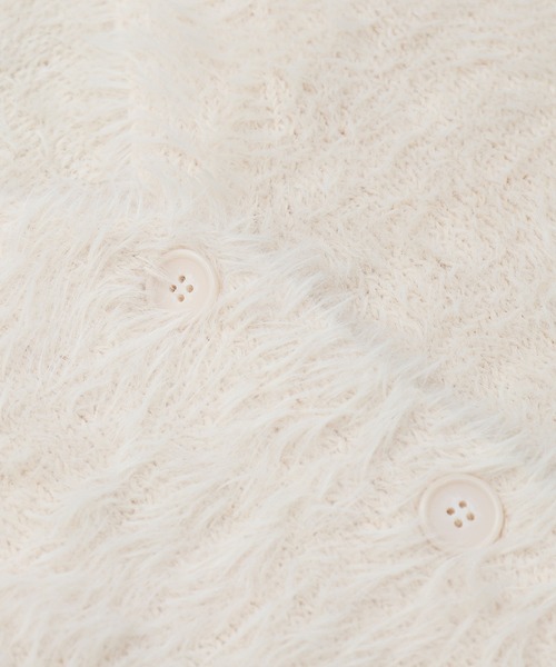 libelle more（リベル モア）の「シャギーニットカーディガン（カーディガン/ボレロ・レディース・ブルー/オフホワイト/チャコールグレー/ライトグレー・M）」の12枚目の写真