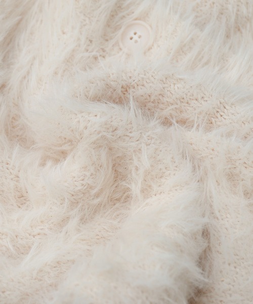 libelle more（リベル モア）の「シャギーニットカーディガン（カーディガン/ボレロ・レディース・ブルー/オフホワイト/チャコールグレー/ライトグレー・M）」の13枚目の写真