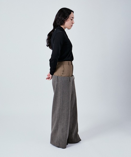 M TO R（ムウトアール）の「COTTON KNIT POLO L/S UNISEX（ポロシャツ・レディース・グリーン/ベージュ系その他/ブラック/ピンク系その他・38/40/42）」の19枚目の写真