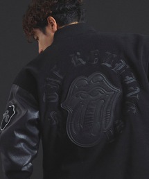 予約商品】メンズのスタジャン（ブラック/黒色系）ファッション通販