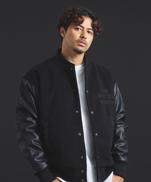 JACKROSE（ジャックローズ）の「B-TRS-Lips&Tongue シグネチャースタジャン（スタジャン・メンズ・ブラック・XL/L/M）」の2枚目の写真