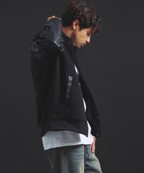 JACKROSE（ジャックローズ）の「B-TRS-Lips&Tongue シグネチャースタジャン（スタジャン・メンズ・ブラック・XL/L/M）」の9枚目の写真