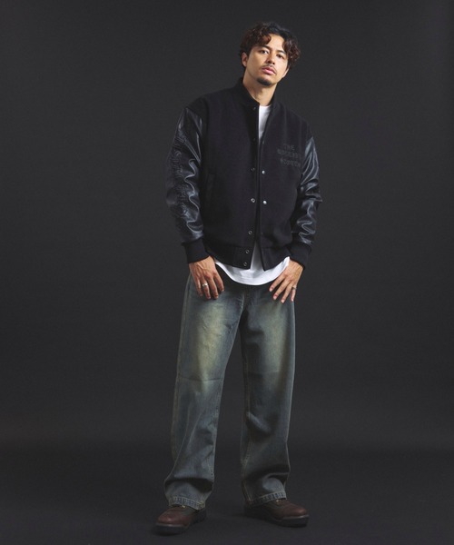 JACKROSE（ジャックローズ）の「B-TRS-Lips&Tongue シグネチャースタジャン（スタジャン・メンズ・ブラック・XL/L/M）」の13枚目の写真