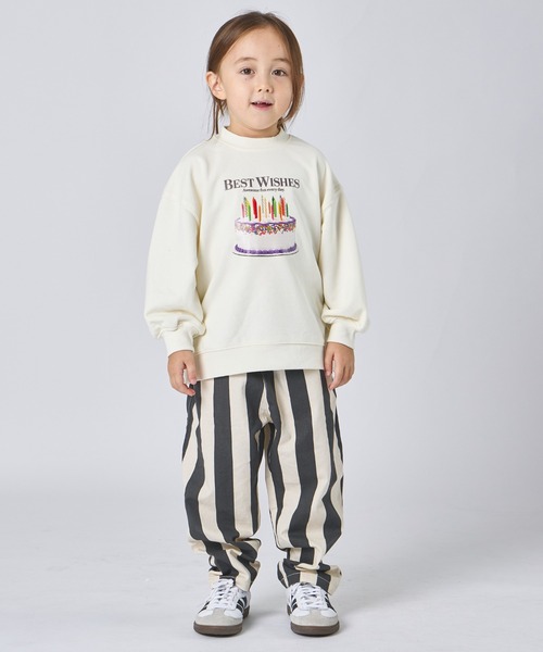 pairmanon（ペアマノン）の「【サラッとスウェット】ユニセックス フードモチーフ プリントトレーナー（スウェット・キッズ・ブラック/ピンク系その他/ワイン/ホワイト系その他/モカ/オートミール・100/110/120/130/140/150/90）」の9枚目の写真