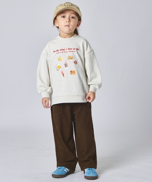 pairmanon（ペアマノン）の「【サラッとスウェット】ユニセックス フードモチーフ プリントトレーナー（スウェット・キッズ・ブラック/ピンク系その他/ワイン/ホワイト系その他/モカ/オートミール・100/110/120/130/140/150/90）」の19枚目の写真