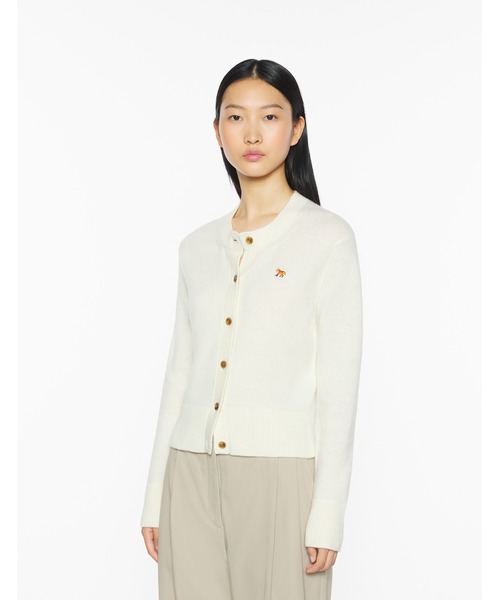 Maison Kitsune(メゾンキツネ)の「BABY FOX LAMBSWOOL FITTED CARDIGAN(カーディガン/ボレロ・レディース・ライトグレー/ネイビー/アイボリー/ブラック/ブラウン・XS/S/M/L/XL)」の15枚目の写真