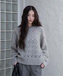 I_am | openwork scallop knit pullover / オープンワークスカラップニットプルオーバー(ニット/セーター)