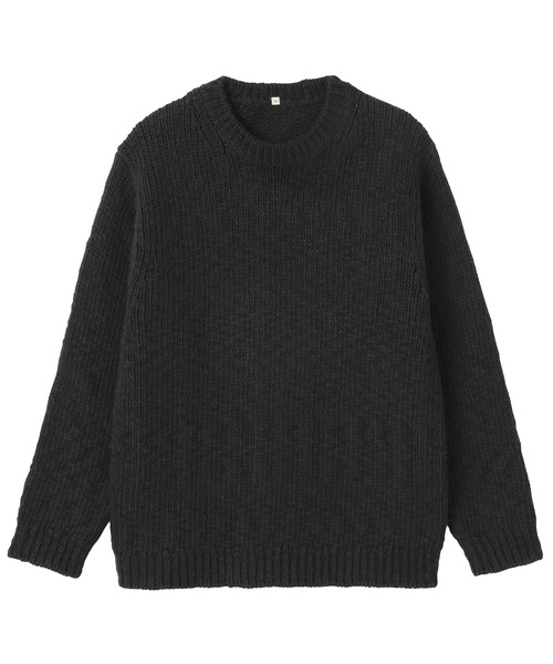 MUJI Labo 無印良品　メリノウールローゲージクルーネックセーター 紳士 メリノウールローゲージクルーネックセーター | 無印良品