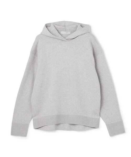 UNFILO(アンフィーロ)の「コットンカシミヤニット フーディ(ニット/セーター・レディース・グレー系/ブラック系/ライトグレー系/ベージュ系/ピンク系・X-LARGE)」の12枚目の写真