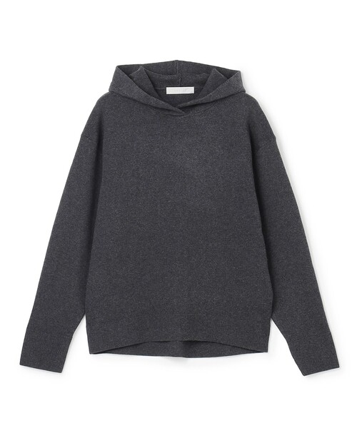 UNFILO(アンフィーロ)の「コットンカシミヤニット フーディ(ニット/セーター・レディース・グレー系/ブラック系/ライトグレー系/ベージュ系/ピンク系・X-LARGE)」の13枚目の写真