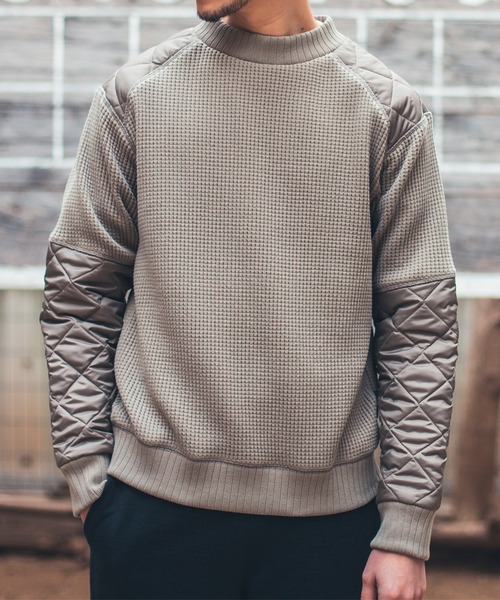 LAVENHAM（ラベンハム）の「【 日本製・ワッフルシャツ 】Jackman X Lavenham Waffle Armored Midneck Mens / ジャックマン ワッフル アーマード ミッドネック メンズ（スウェット・メンズ・ベージュ系その他/オリーブ/ブラック・S/L/XL/M/XXL）」の13枚目の写真