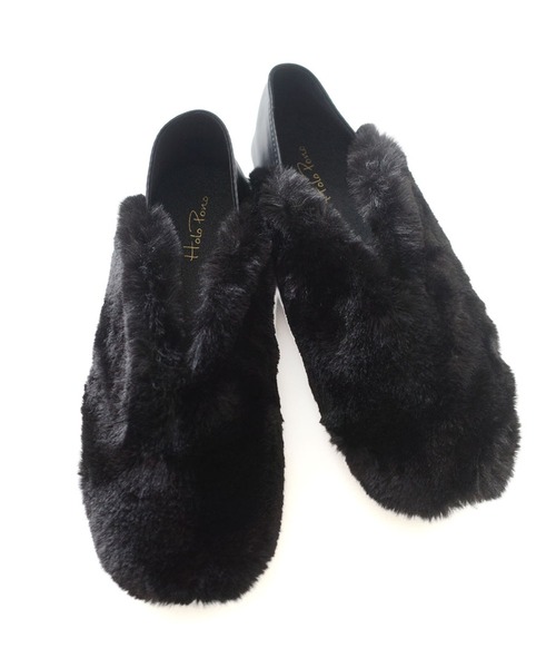 AmiAmi（アミアミ）の「2WAYファーバブーシュパンプス（その他シューズ・レディース・ブラック/グレー・LL/L/S/M）」の21枚目の写真