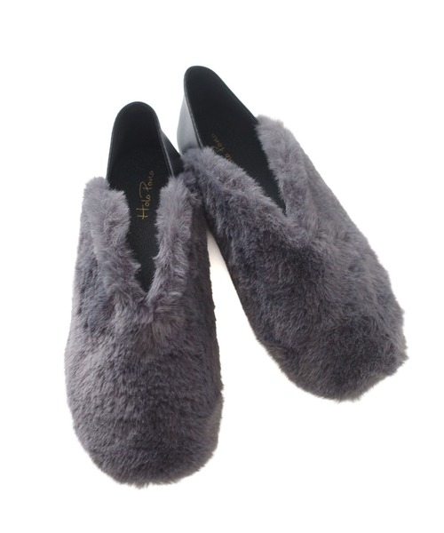 AmiAmi（アミアミ）の「2WAYファーバブーシュパンプス（その他シューズ・レディース・ブラック/グレー・LL/L/S/M）」の22枚目の写真