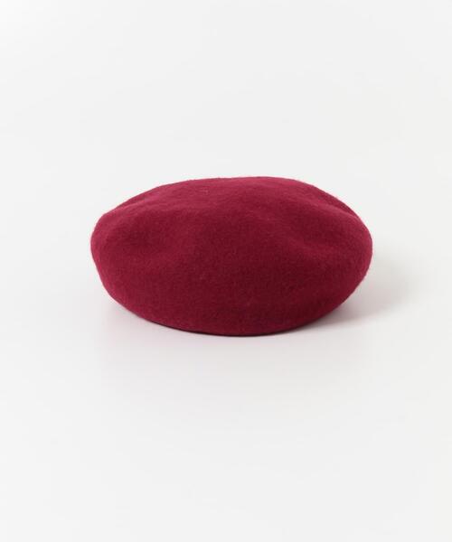 SMELLY（スメリー）の「シンプルバスクベレー（ハンチング/ベレー帽・レディース・グレー/アイボリー/ブラック/レッド・-）」の11枚目の写真