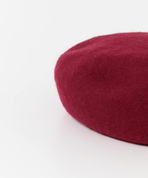 SMELLY（スメリー）の「シンプルバスクベレー（ハンチング/ベレー帽・レディース・グレー/アイボリー/ブラック/レッド・-）」の10枚目の写真