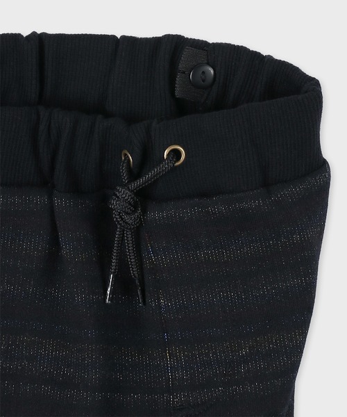 Paul Smith JUNIOR(ポールスミスジュニア)の「ジュニア ボーダー裏毛 パンツ / 893172 3553107(スウェットパンツ・キッズ・ブラック/バーガンディー・90cm/100cm/110cm/120cm/130cm)」の6枚目の写真