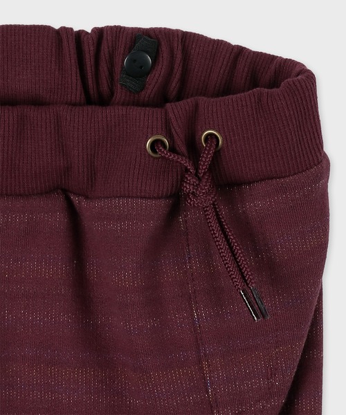 Paul Smith JUNIOR(ポールスミスジュニア)の「ジュニア ボーダー裏毛 パンツ / 893172 3553107(スウェットパンツ・キッズ・ブラック/バーガンディー・90cm/100cm/110cm/120cm/130cm)」の10枚目の写真