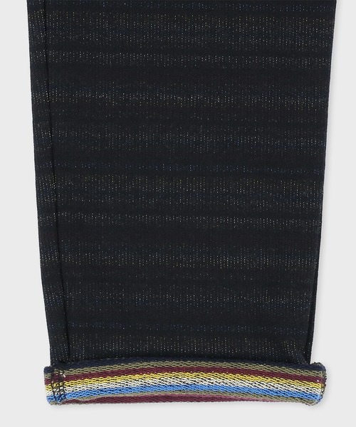 Paul Smith JUNIOR(ポールスミスジュニア)の「ジュニア ボーダー裏毛 パンツ / 893172 3553107(スウェットパンツ・キッズ・ブラック/バーガンディー・90cm/100cm/110cm/120cm/130cm)」の4枚目の写真