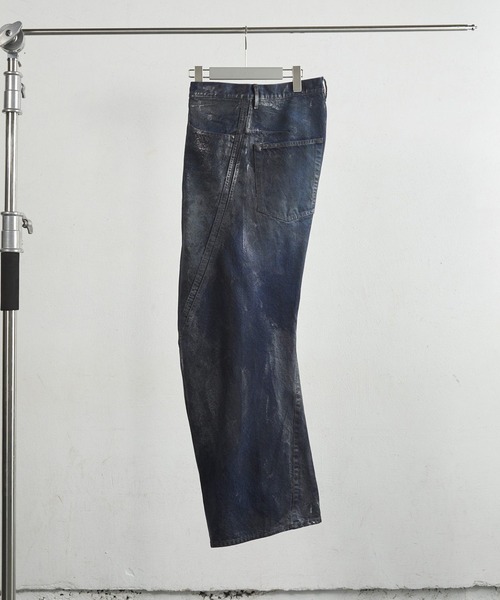 NVRFRGT】3D TWISTED WIDE LEG JEANS（デニムパンツ）｜NVRFRGT