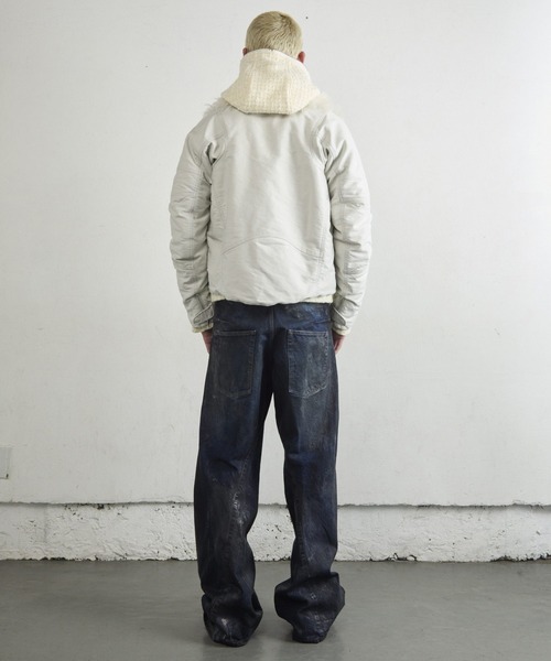 NVRFRGT(ネヴァーフォーゲット)の「【NVRFRGT】3D TWISTED WIDE LEG JEANS(デニムパンツ・メンズ・インディゴブルー・1/2)」の7枚目の写真