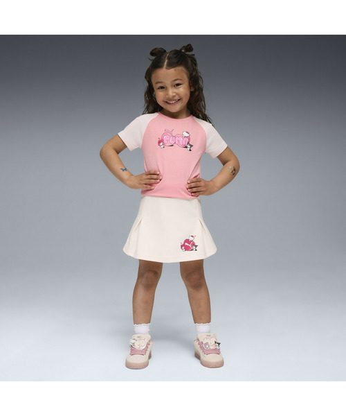 PUMA（プーマ）の「PUMA プーマ ガールズ PUMA x ハローキティ アンド フレンズ スリム 半袖 Tシ（Tシャツ/カットソー・キッズ・ホワイト/ピンク系その他/ピンク系その他2・116/122/104/110）」の6枚目の写真