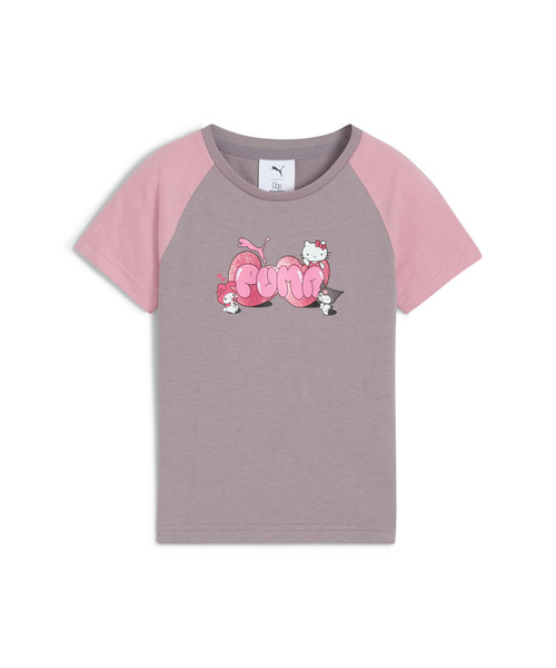 PUMA（プーマ）の「PUMA プーマ ガールズ PUMA x ハローキティ アンド フレンズ スリム 半袖 Tシ（Tシャツ/カットソー・キッズ・ホワイト/ピンク系その他/ピンク系その他2・116/122/104/110）」の11枚目の写真