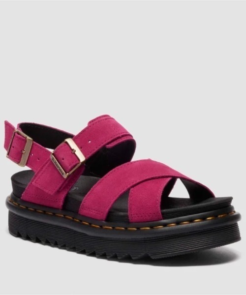 Dr. Martens（ドクターマーチン）の「Dr. MARTENS VOSS II SANDAL（ドクターマーチン VOSS II サンダル）（サンダル・レディース・ピンク系・23cm/22cm/25cm/24cm）」の2枚目の写真