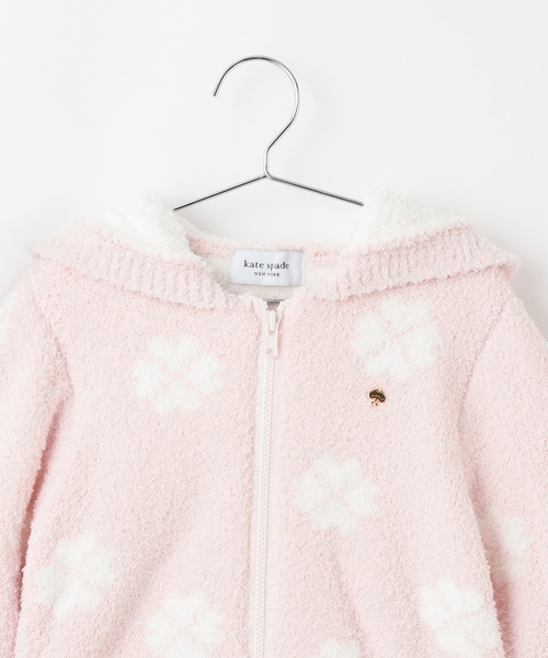 kate spade new york kids(ケイトスペードニューヨーク)の「スペードフラワーニットパーカ(その他ベビーウェア・キッズ・ピンク・80-90cm)」の3枚目の写真